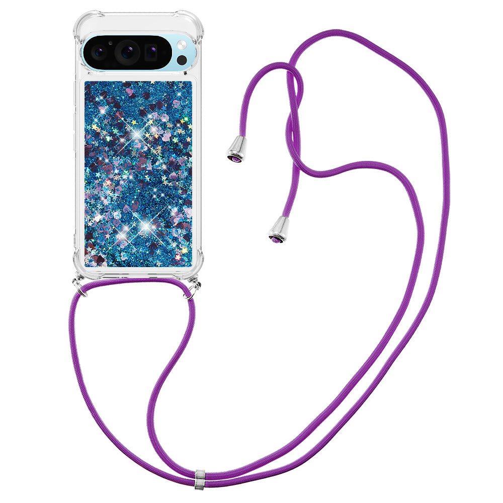 YB Quicksand Series-4 For Google Pixel 9 TPU Case Shiny Sequins Liquid Phone Cover