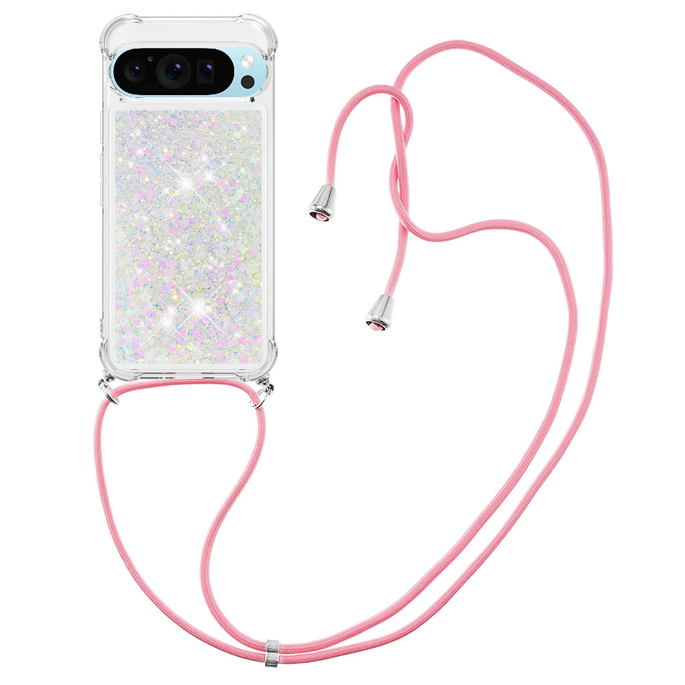 YB Quicksand Series-4 For Google Pixel 9 TPU Case Shiny Sequins Liquid Phone Cover