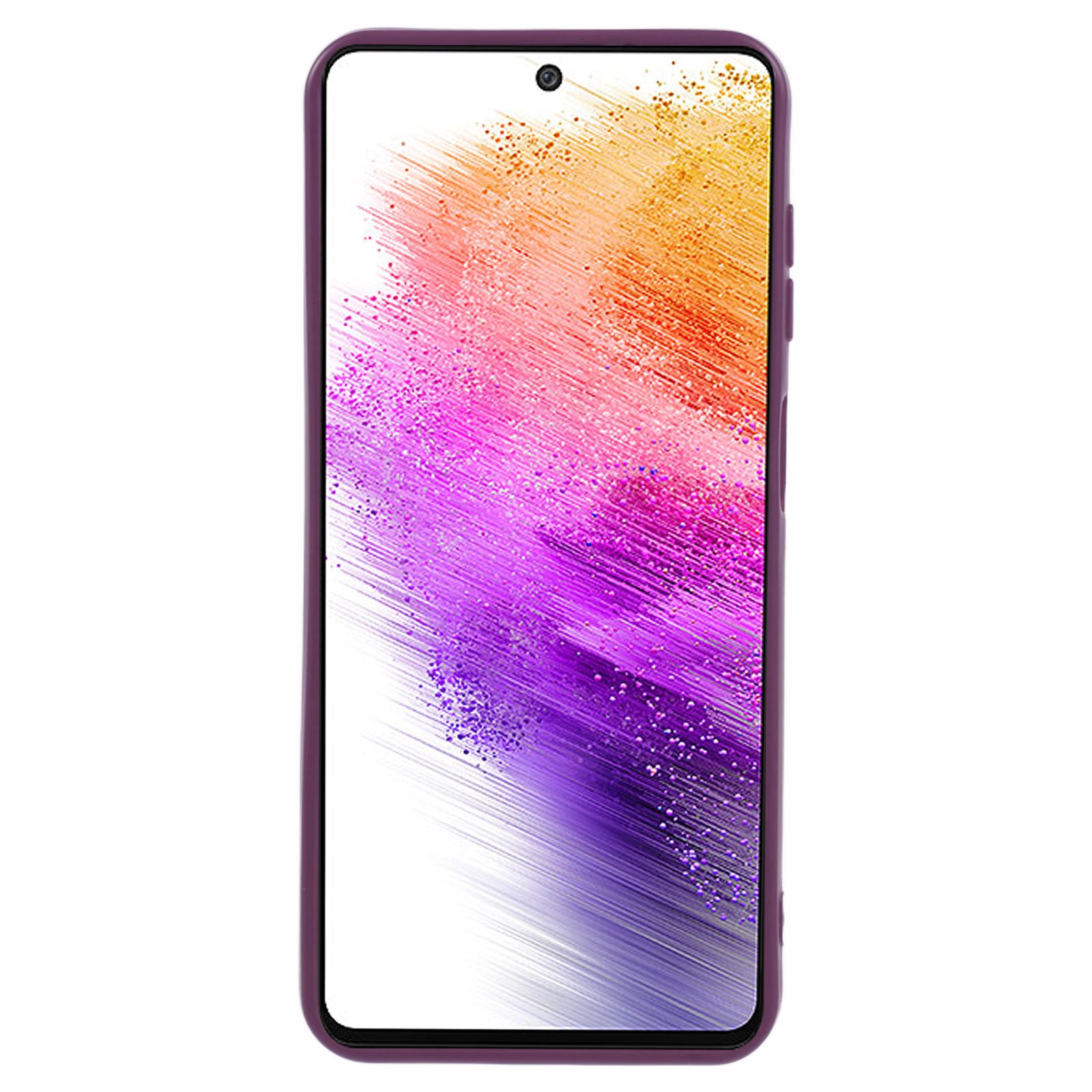XL Series for Samsung Galaxy A73 5G TPU Case Solid Color Imitation Leather Texture Protective Cover