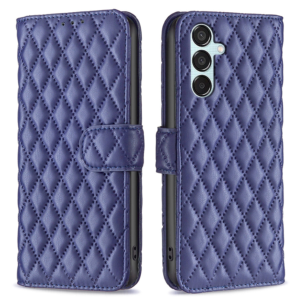 BINFEN COLOR BF Style-14 For Samsung Galaxy M15 5G Magnetic Case Leather Card Slots Phone Protector