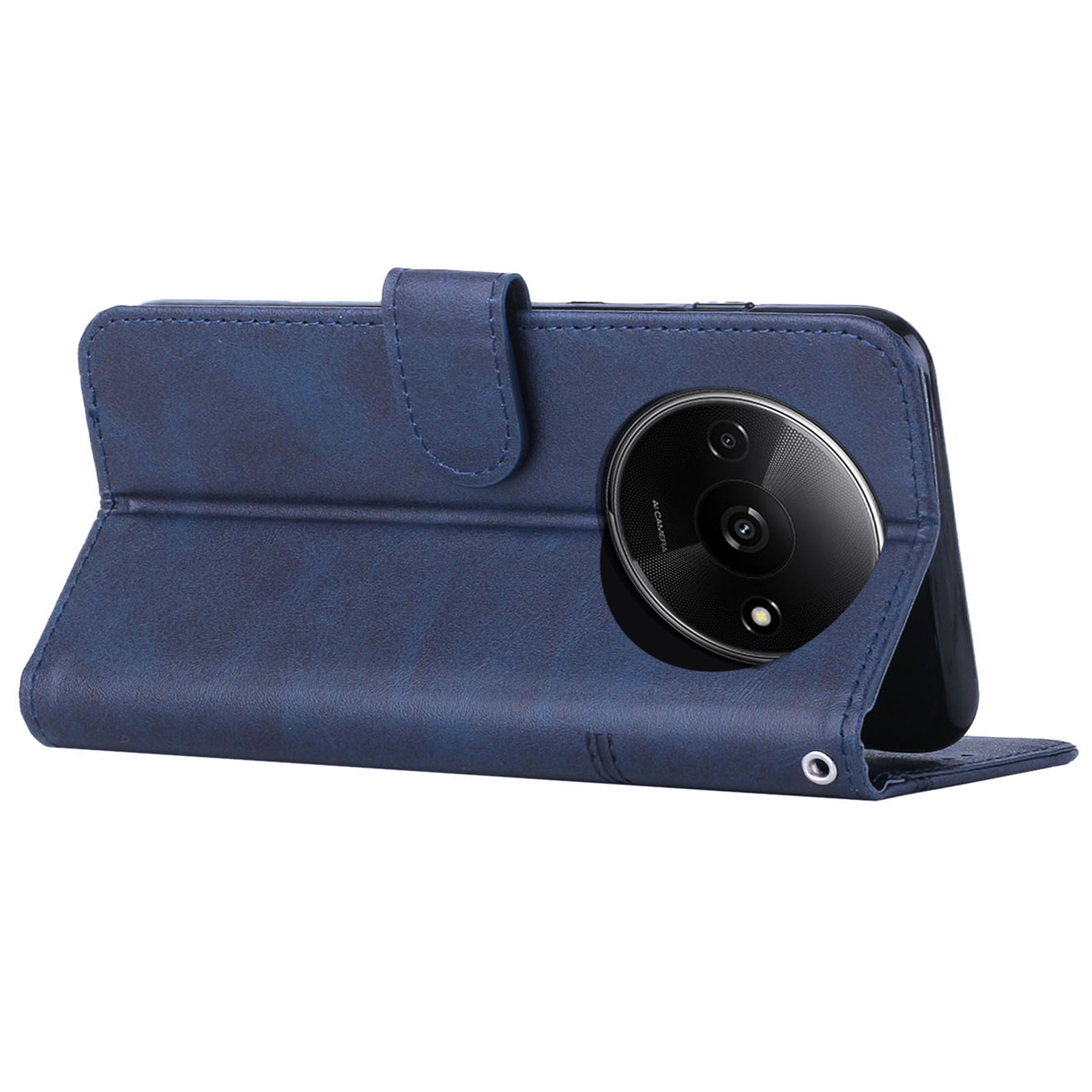 For Xiaomi Redmi A3 / Poco C61 4G Case Calf Texture Leather Wallet Phone Cover with Folio Stand