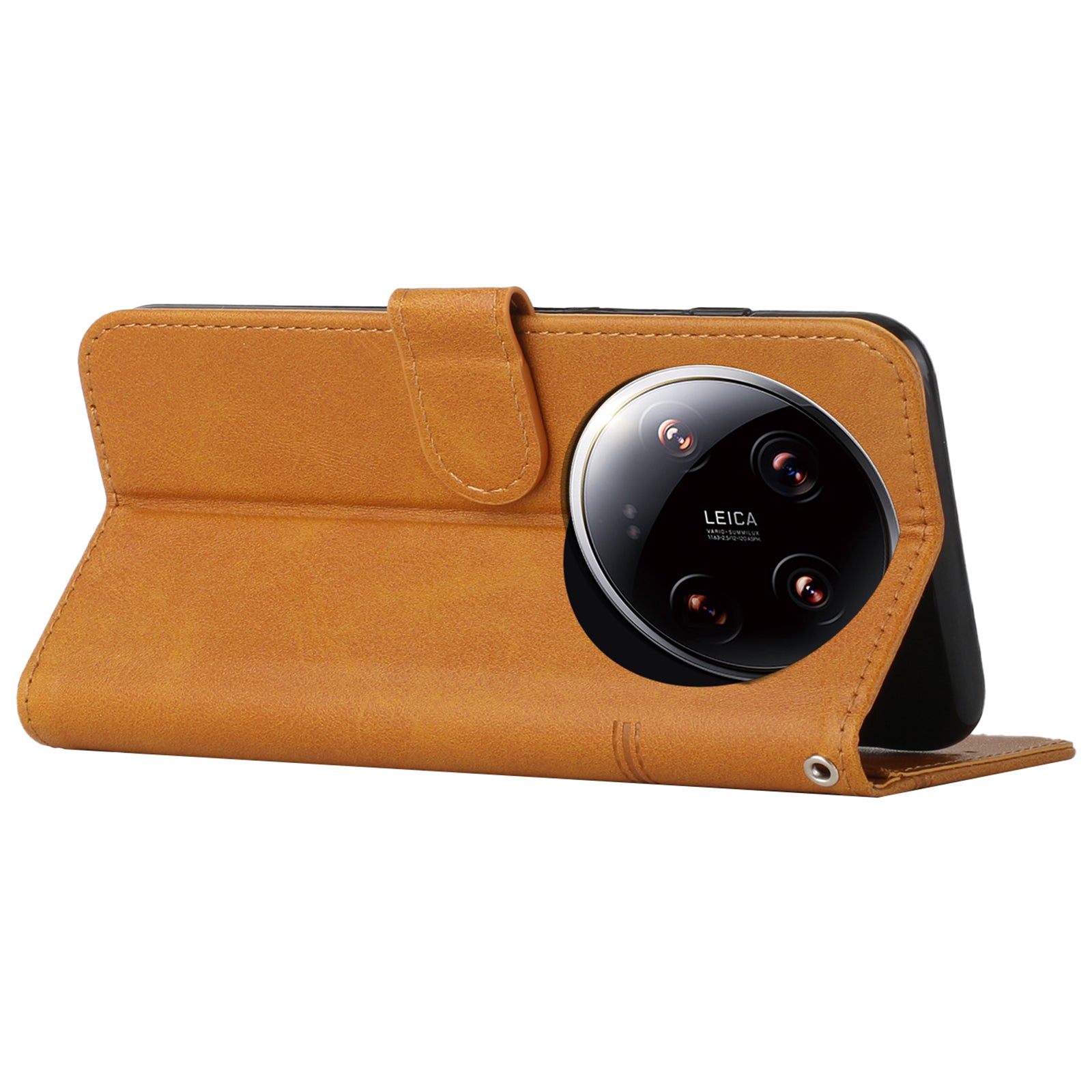 For Xiaomi 14 Ultra Case Viewing Stand Flip Leather Phone Cover with Strap