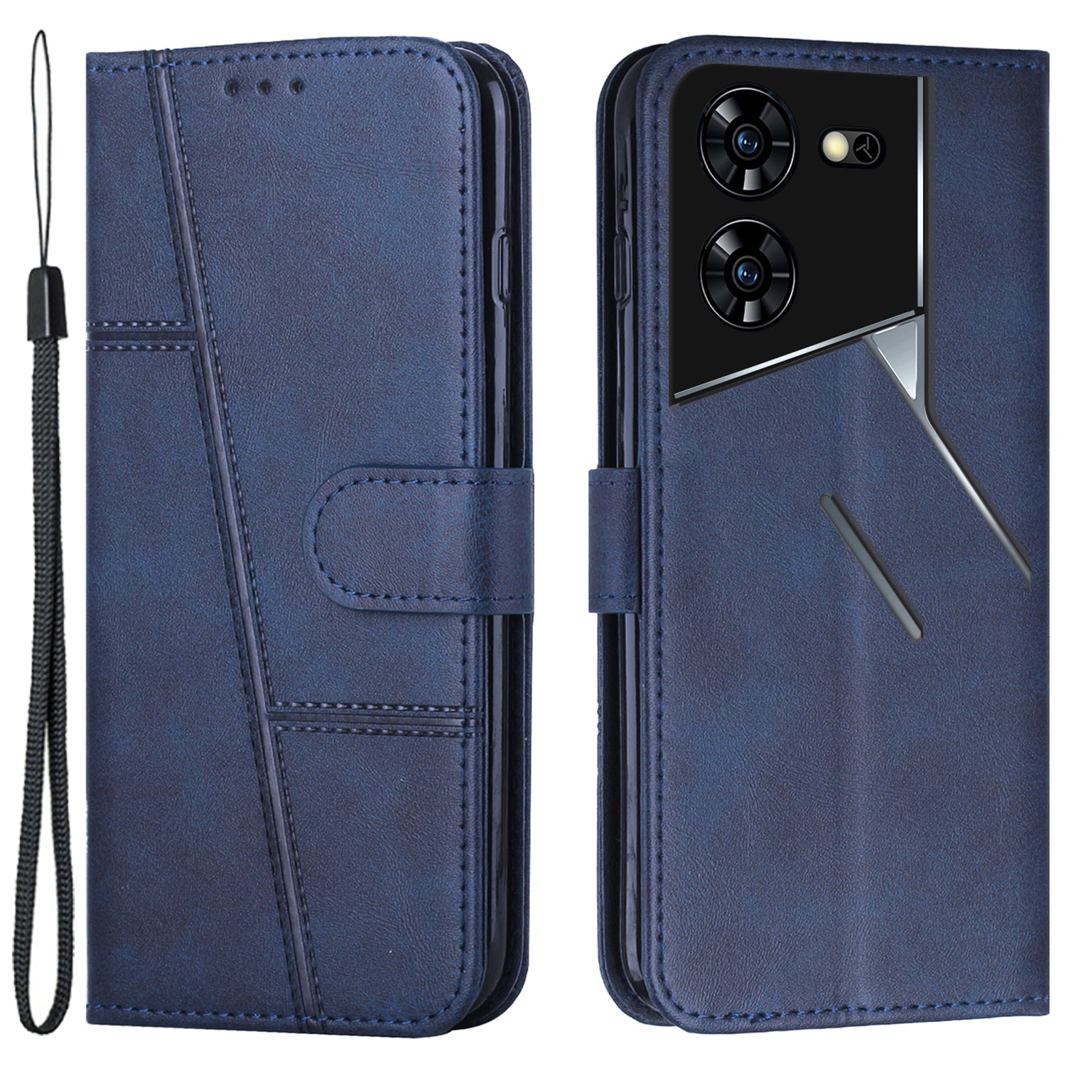 For Transsion Tecno Pova 5 Pro 5G Wallet Case PU Leather Folio Phone Cover Magnetic Closure