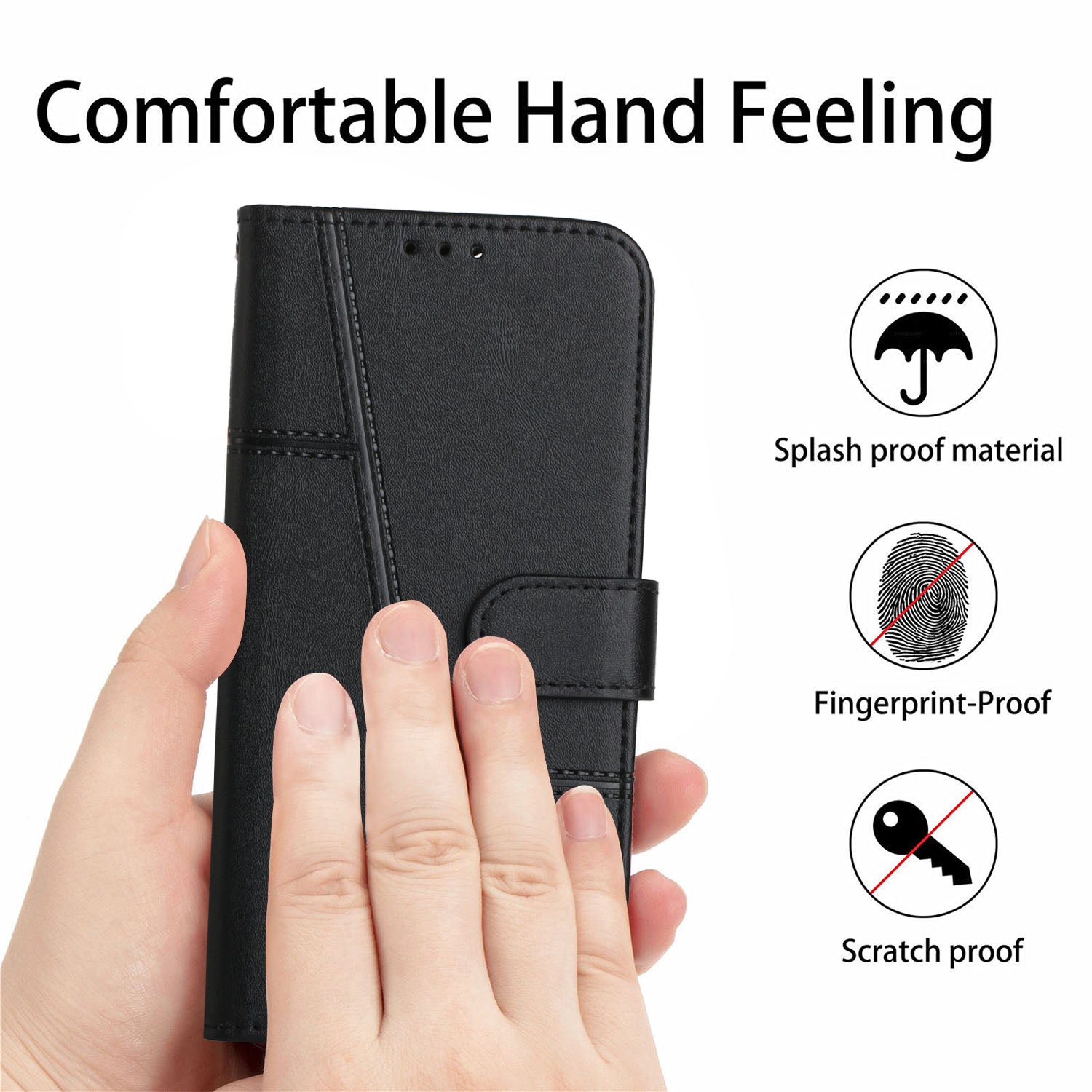 For vivo S18 5G / S18 Pro 5G / V30 5G / V30 Pro 5G Case PU Leather Stand View Shockproof Phone Cover