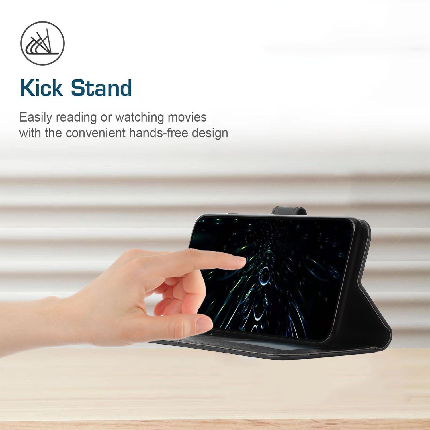 For vivo S18 5G / S18 Pro 5G / V30 5G / V30 Pro 5G Case PU Leather Stand View Shockproof Phone Cover