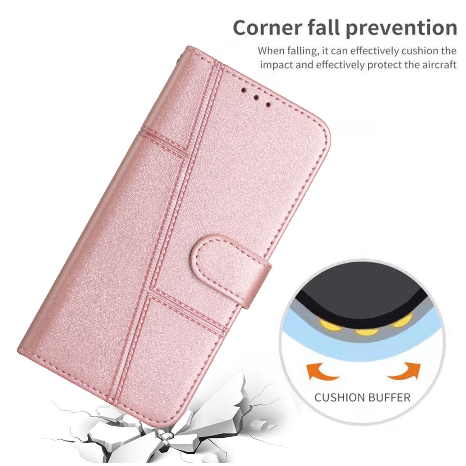 For Transsion itel P55 5G P661N Case Calf Texture PU Leather Stand Function Phone Cover