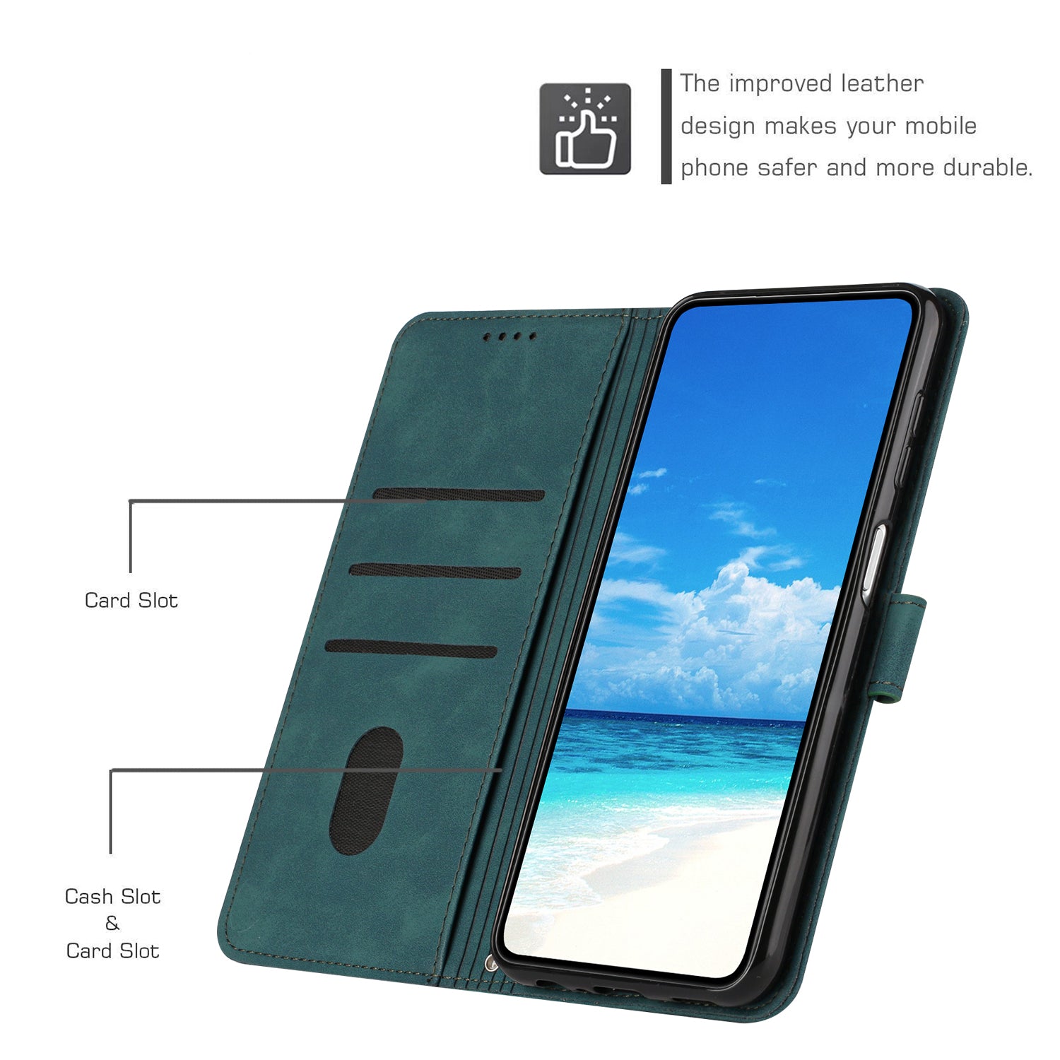 For Oppo Reno11 F 5G / F25 Pro 5G Case Imprinted Love Heart Leather Stand Phone Cover