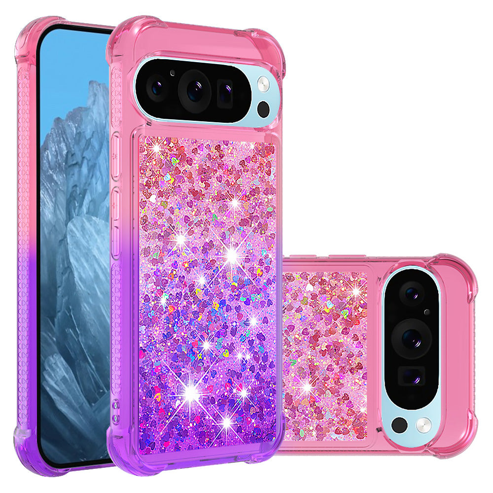 YB Quicksand Series-3 for Google Pixel 9 Case Quicksand Gradient TPU Phone Cover