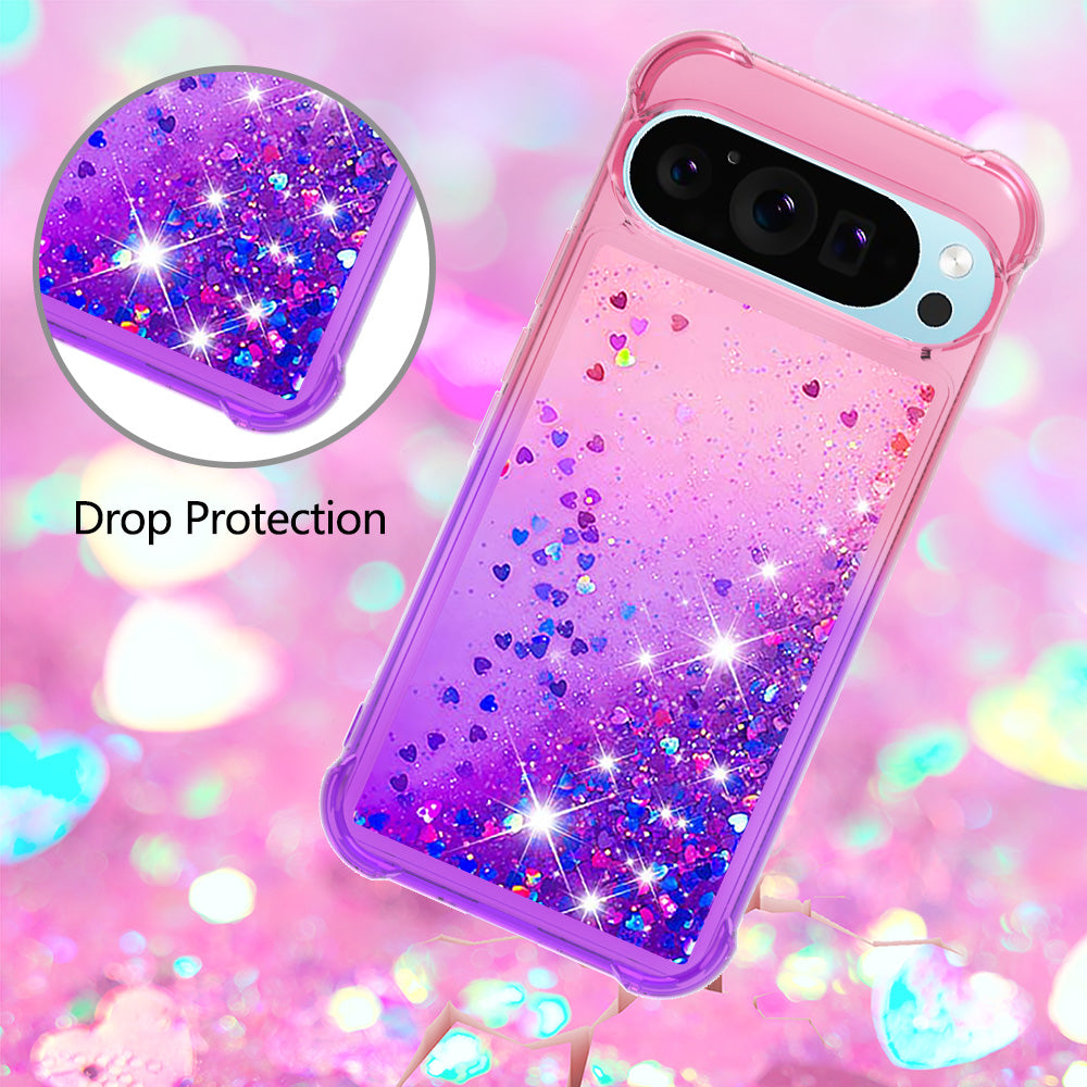 YB Quicksand Series-3 for Google Pixel 9 Case Quicksand Gradient TPU Phone Cover