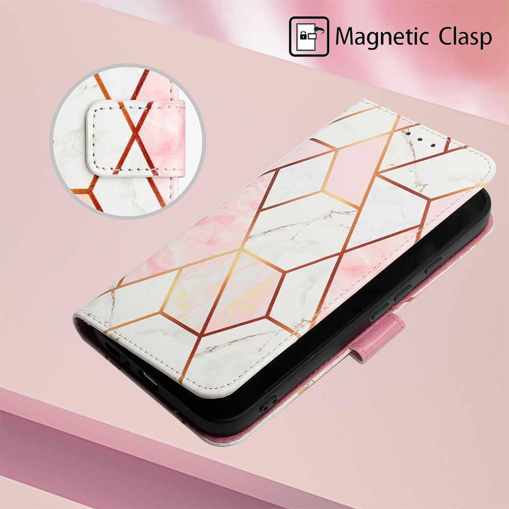 YB Pattern Printing Leather Series-6 For Google Pixel 9 Crossbody Phone Case Stand Wallet Cover