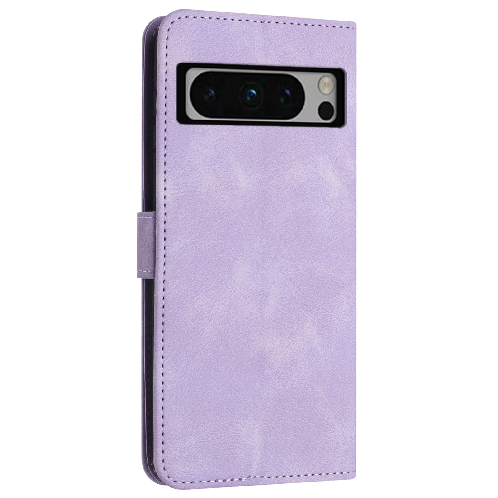 For Google Pixel 8 Pro Case PU Leather Folding Stand Skin-touch Wallet Phone Cover