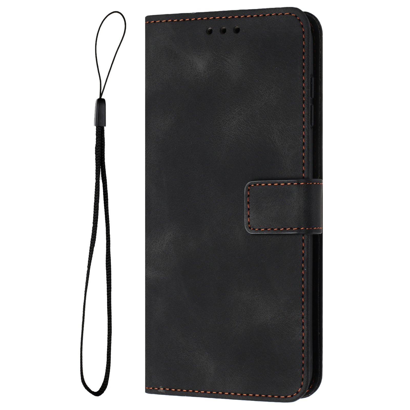 For Samsung Galaxy A34 5G Leather Case Solid Color Stand Wallet Cellphone Shell