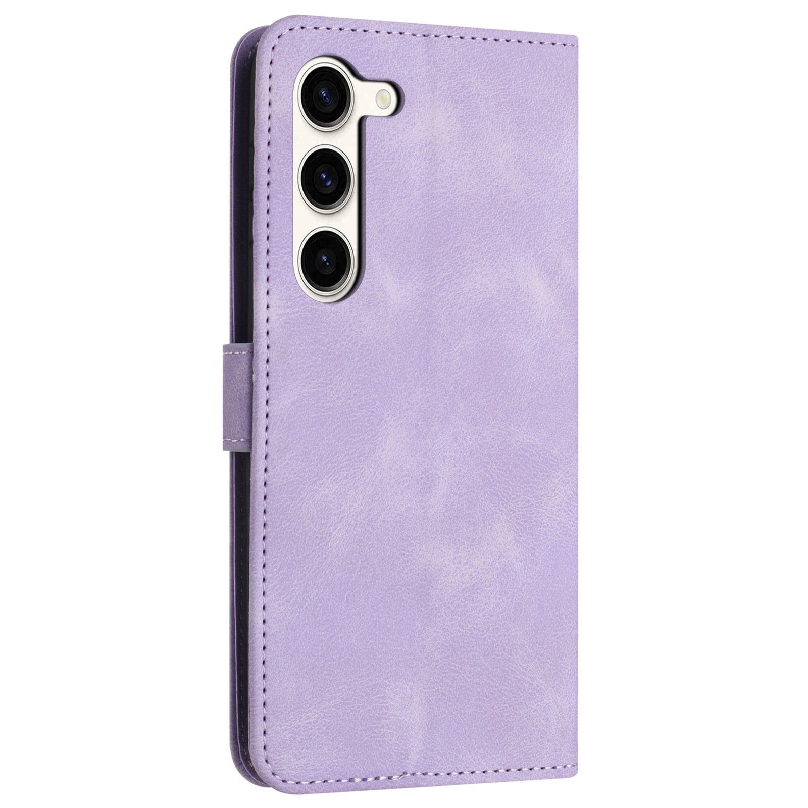For Samsung Galaxy S23+ Case Skin-touch PU Leather Folio Stand Phone Cover