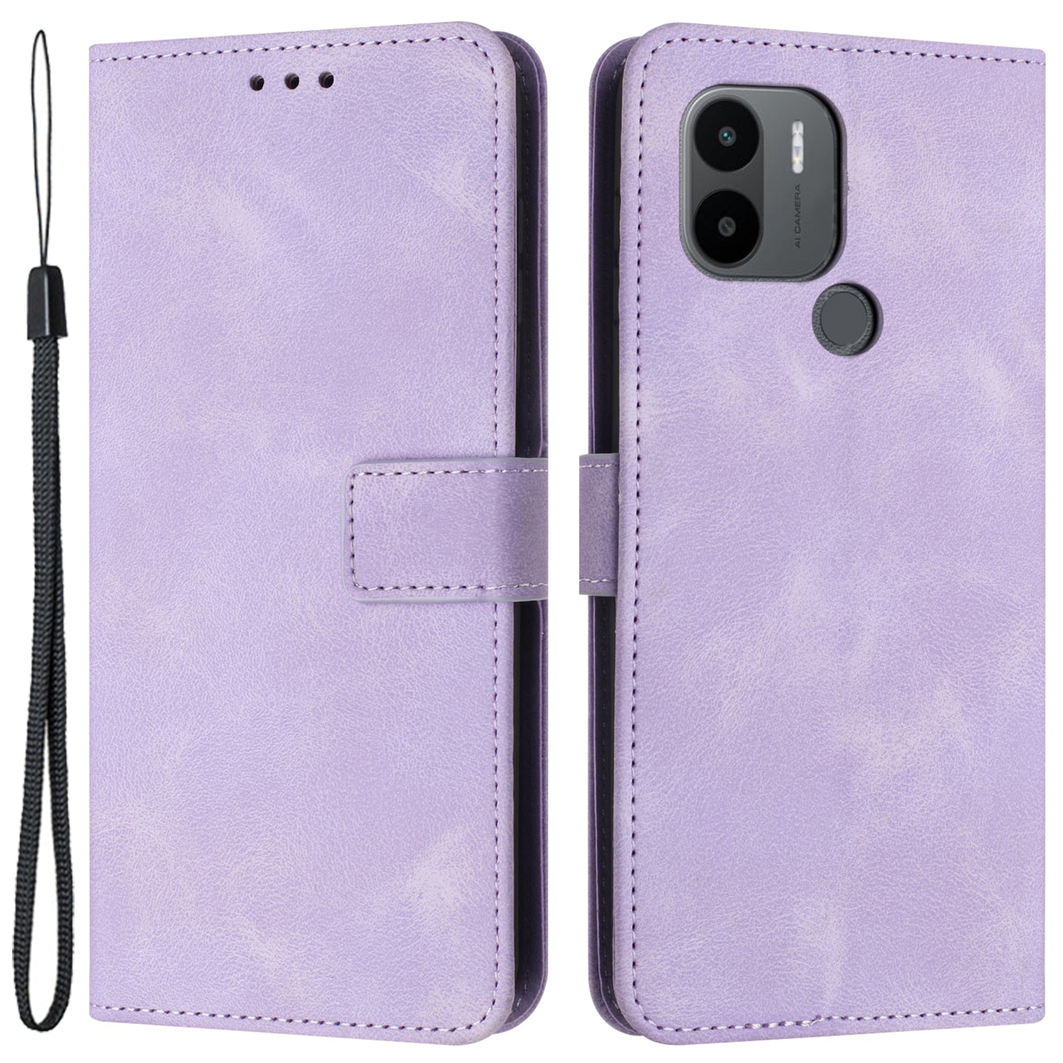 For Xiaomi Redmi A1+ 4G / A2+ 4G / Poco C50 4G Case Skin Feel Leather Wallet Phone Cover