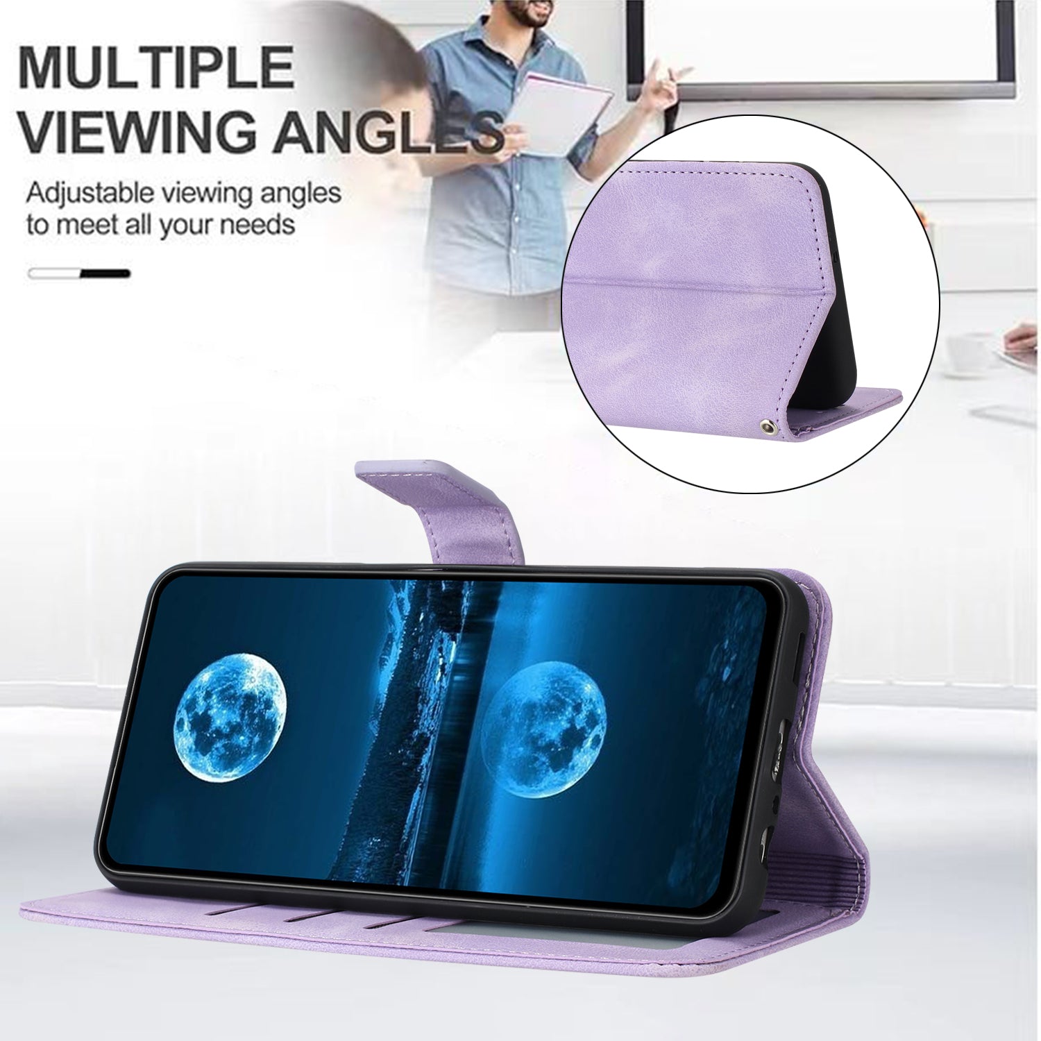 For Samsung Galaxy S23 Ultra Case Wallet PU Leather Skin Touch Feeling Phone Cover