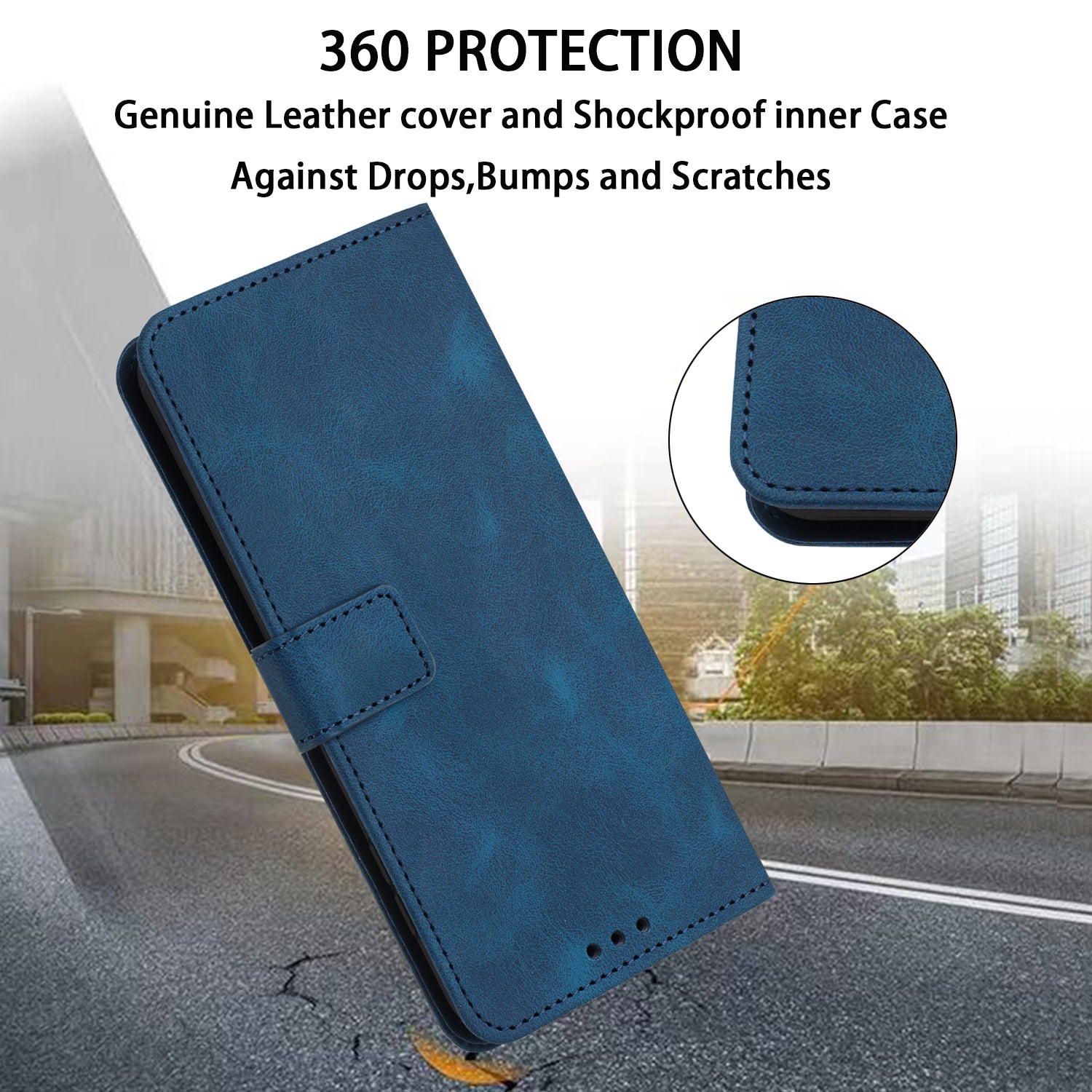 For Samsung Galaxy S23 Phone Case PU Leather Wallet Card Holder Folding Stand Cover