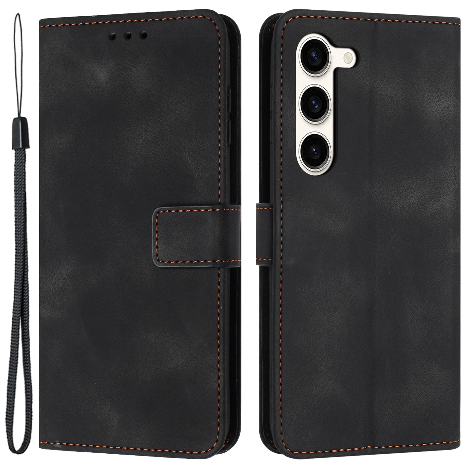 For Samsung Galaxy S23 Phone Case PU Leather Wallet Card Holder Folding Stand Cover