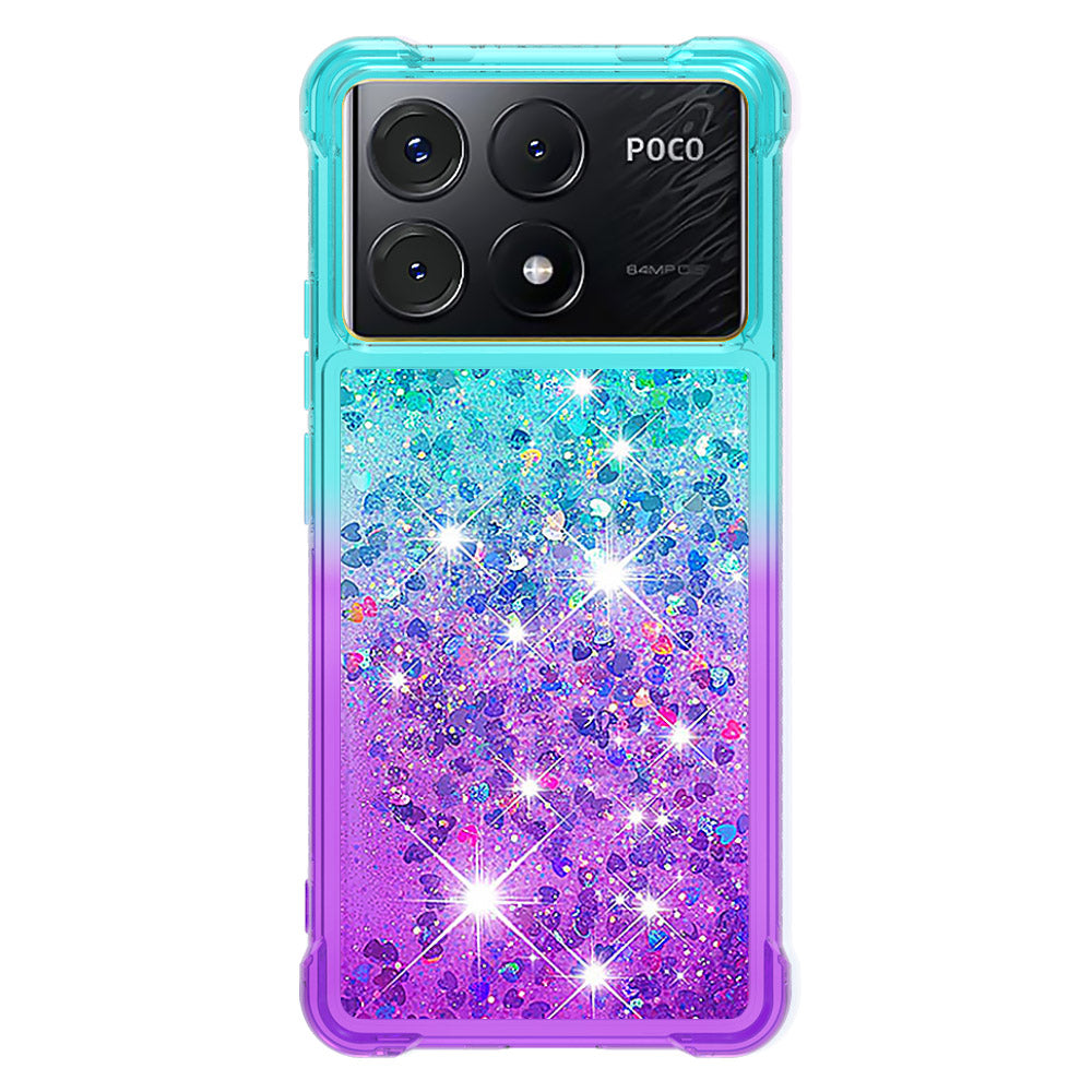 YB Quicksand Series-3 for Xiaomi Poco X6 Pro 5G / Redmi K70E 5G TPU Case Gradient Phone Cover