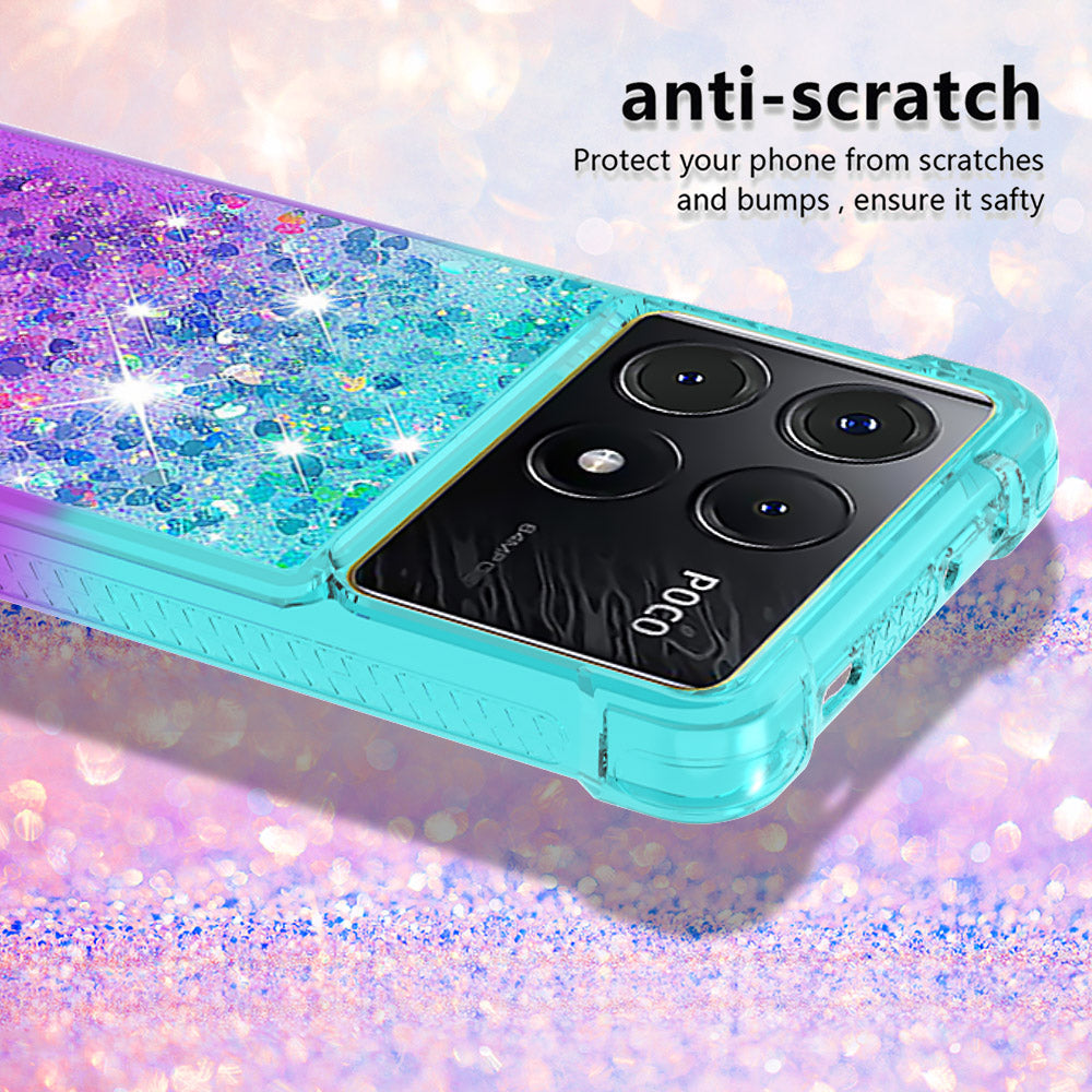YB Quicksand Series-3 for Xiaomi Poco X6 Pro 5G / Redmi K70E 5G TPU Case Gradient Phone Cover