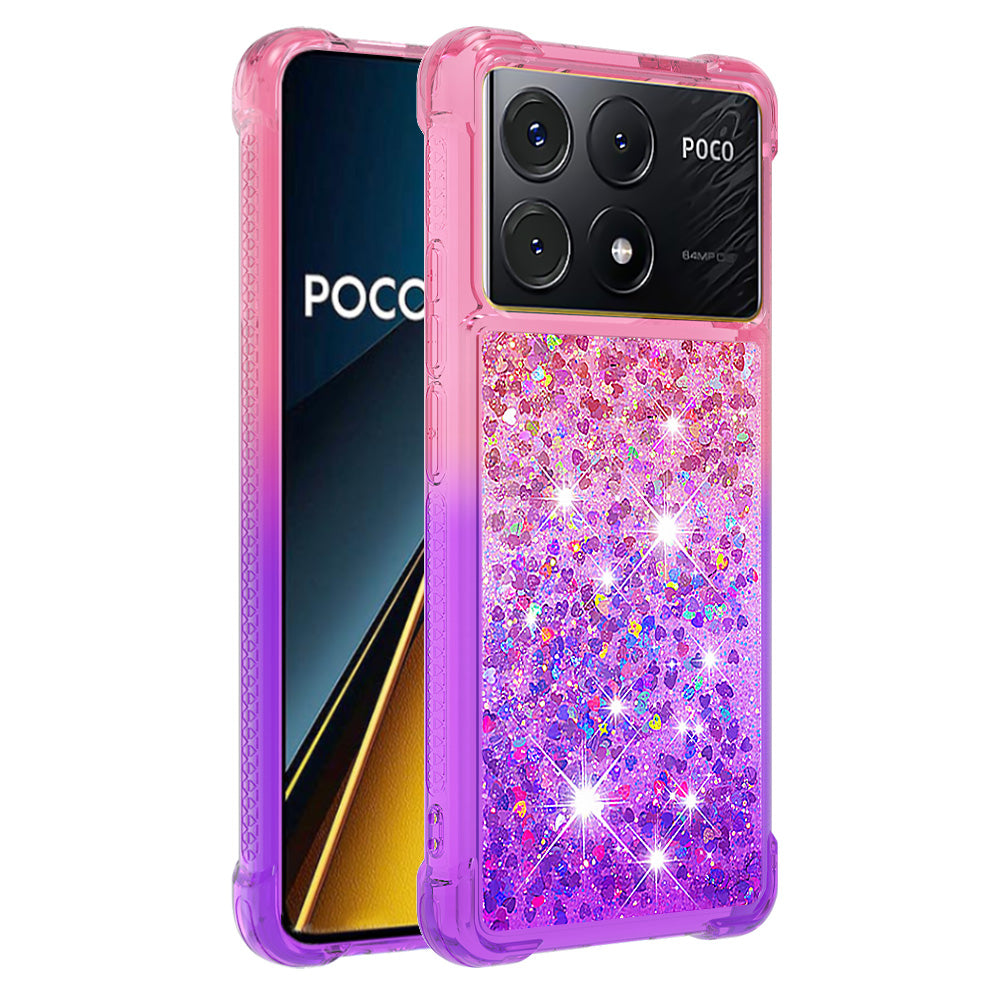 YB Quicksand Series-3 for Xiaomi Poco X6 Pro 5G / Redmi K70E 5G TPU Case Gradient Phone Cover