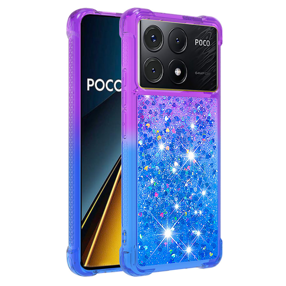 YB Quicksand Series-3 for Xiaomi Poco X6 Pro 5G / Redmi K70E 5G TPU Case Gradient Phone Cover