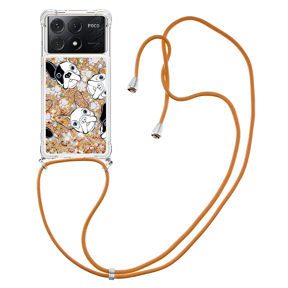 YB Quicksand Series-5 for Xiaomi Poco X6 Pro 5G / Redmi K70E 5G TPU Phone Case Pattern Printing