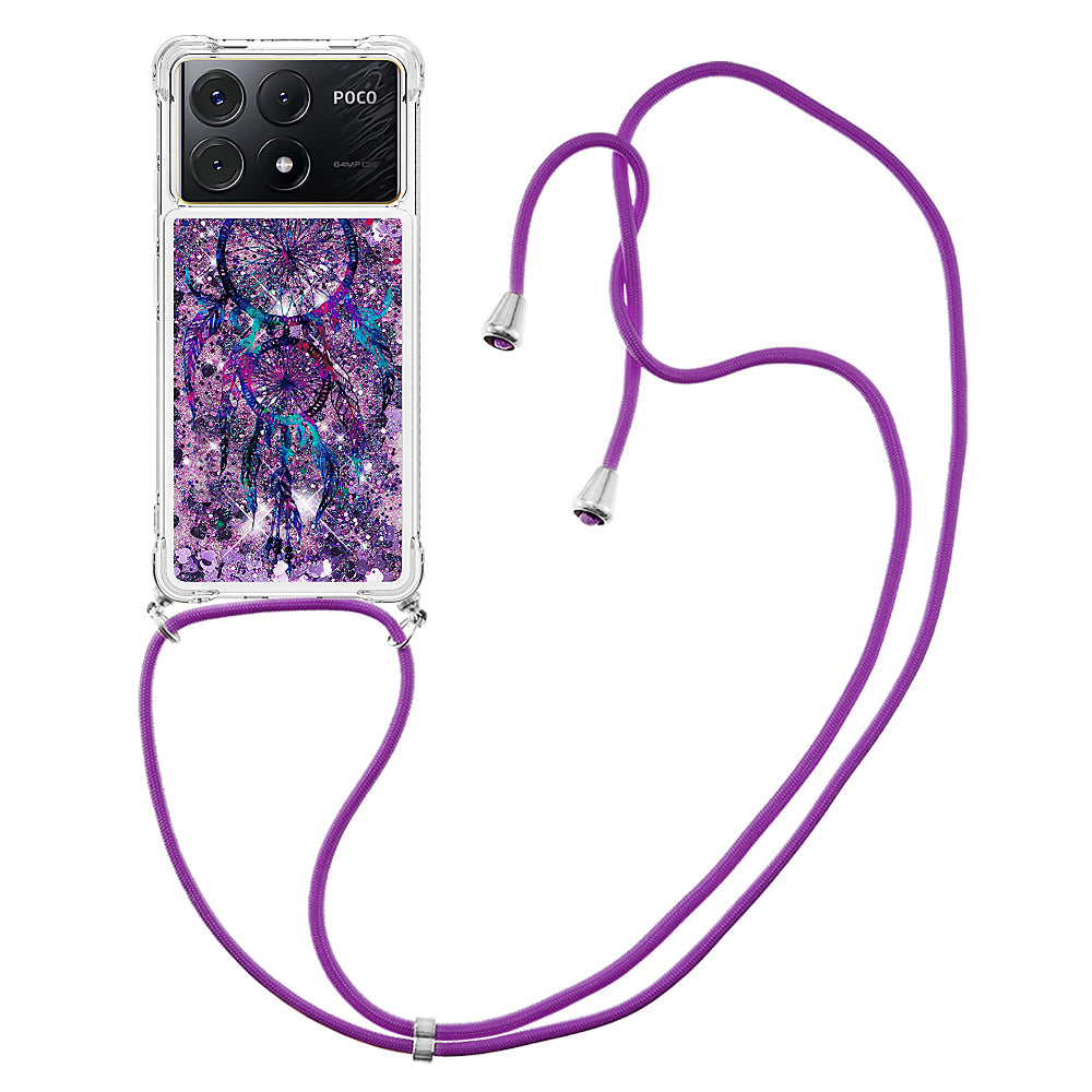YB Quicksand Series-5 for Xiaomi Poco X6 Pro 5G / Redmi K70E 5G TPU Phone Case Pattern Printing