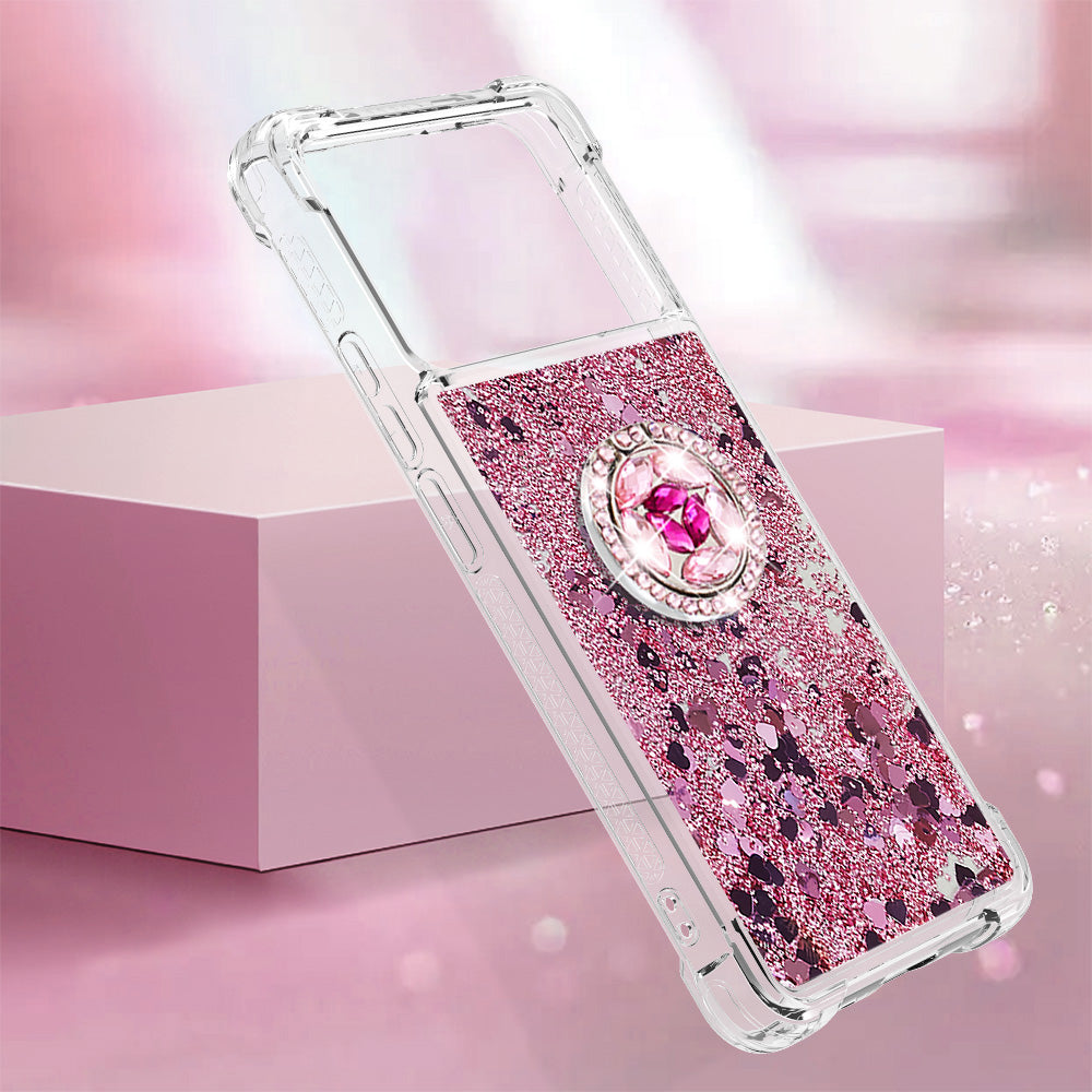 YB Quicksand Series-7 For Xiaomi Poco X6 Pro 5G / Redmi K70E 5G Case Kickstand TPU Phone Cover