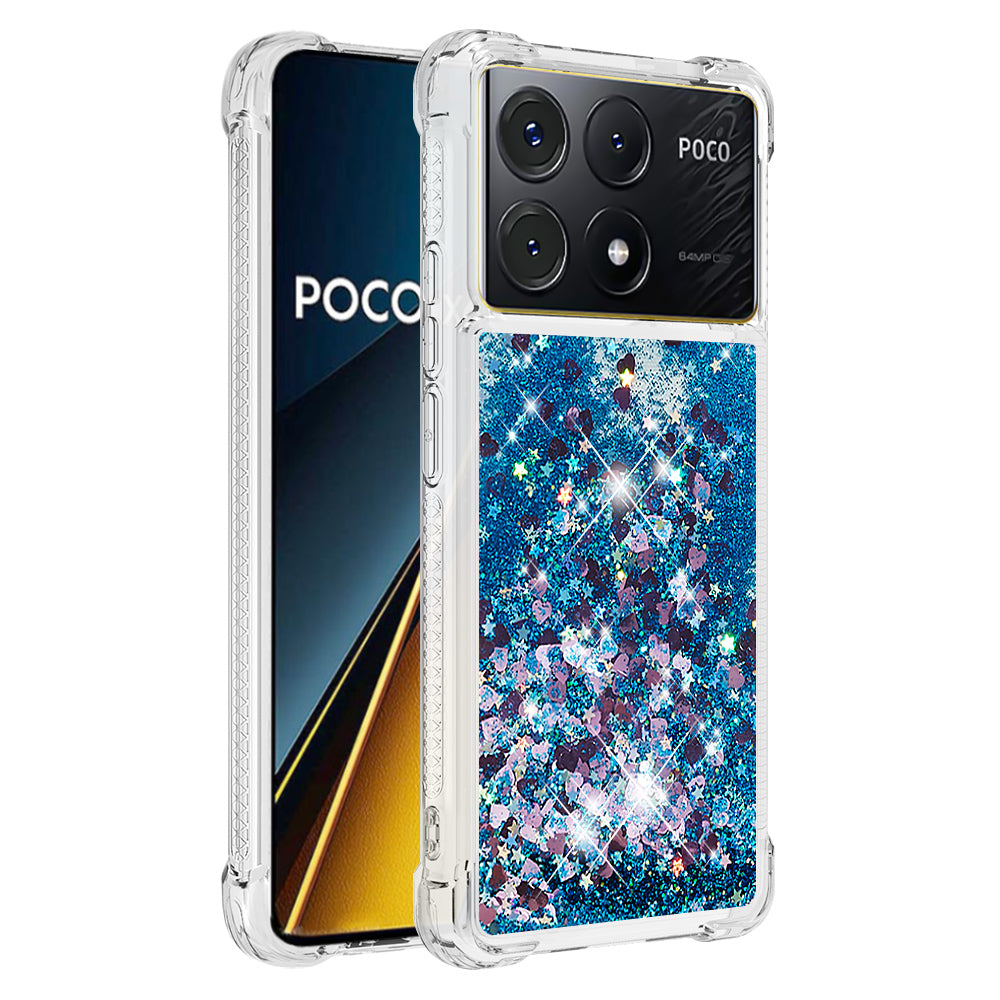 YB Quicksand Series-1 For Xiaomi Poco X6 Pro 5G / Redmi K70E 5G TPU Case Quicksand Phone Back Cover