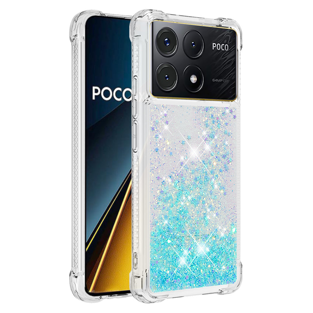 YB Quicksand Series-1 For Xiaomi Poco X6 Pro 5G / Redmi K70E 5G TPU Case Quicksand Phone Back Cover