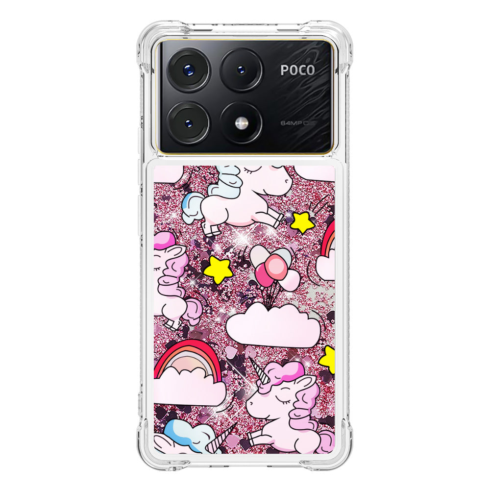 YB Quicksand Series-2 For Xiaomi Poco X6 Pro 5G / Redmi K70E 5G Case Pattern Printing TPU Cover