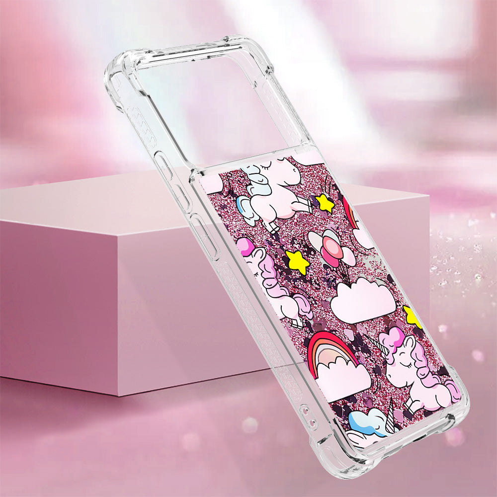 YB Quicksand Series-2 For Xiaomi Poco X6 Pro 5G / Redmi K70E 5G Case Pattern Printing TPU Cover
