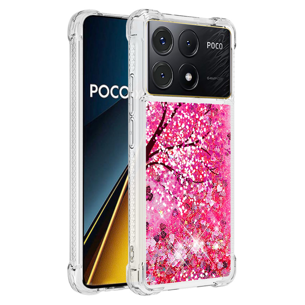YB Quicksand Series-2 For Xiaomi Poco X6 Pro 5G / Redmi K70E 5G Case Pattern Printing TPU Cover
