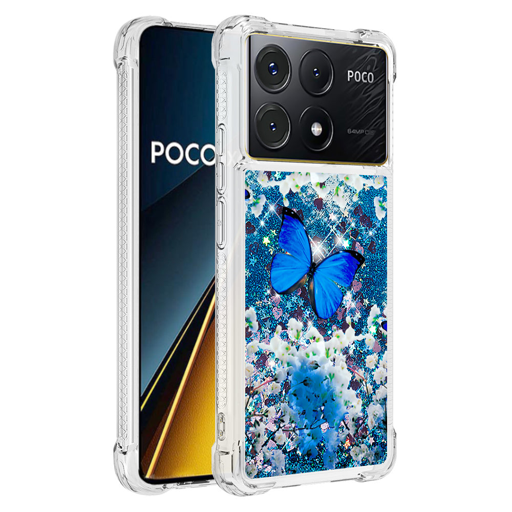 YB Quicksand Series-2 For Xiaomi Poco X6 Pro 5G / Redmi K70E 5G Case Pattern Printing TPU Cover