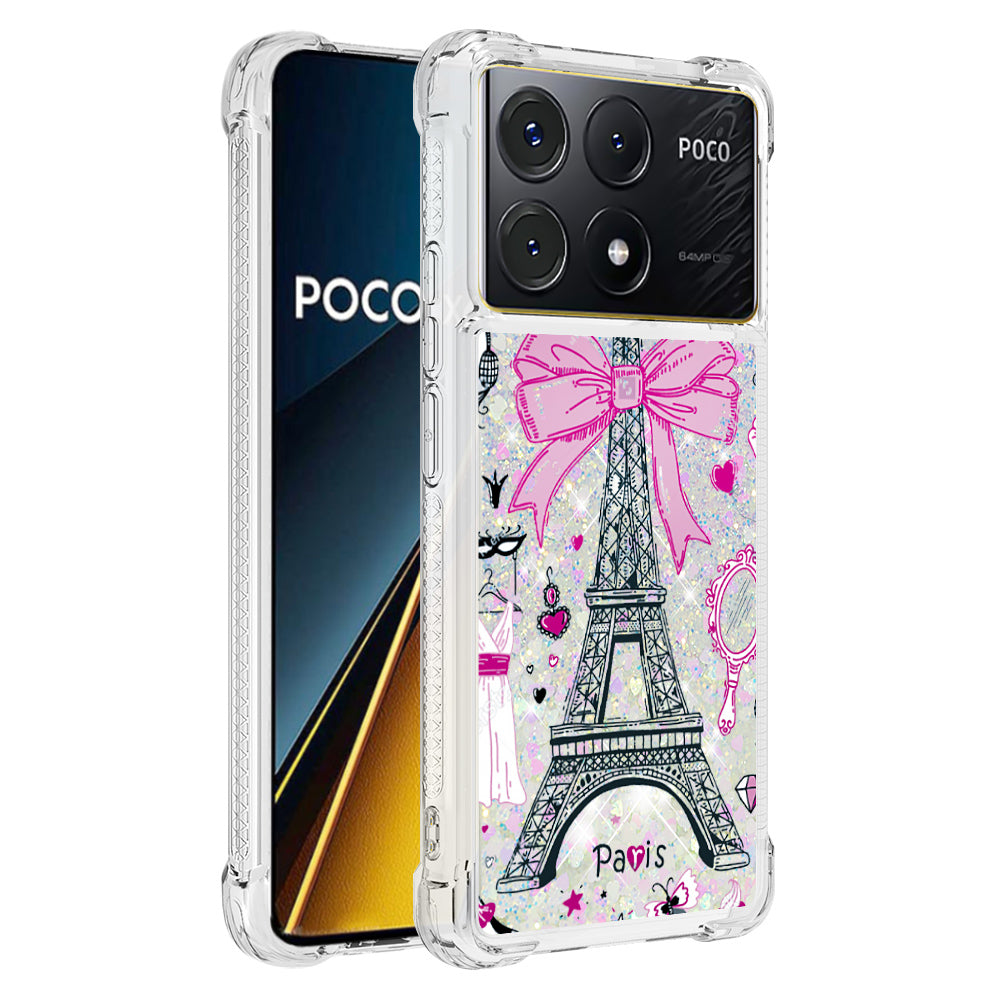 YB Quicksand Series-2 For Xiaomi Poco X6 Pro 5G / Redmi K70E 5G Case Pattern Printing TPU Cover