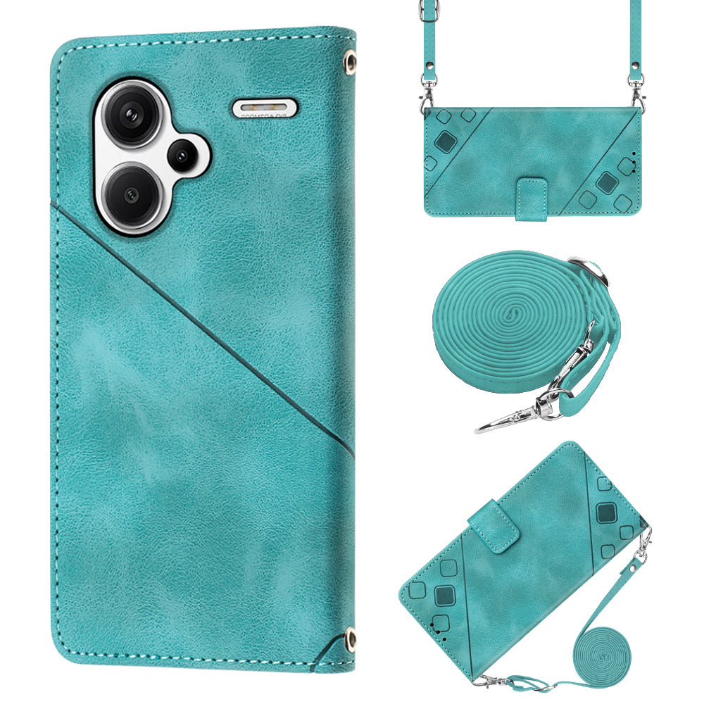 PT005 YB Imprinting Series-7 for Xiaomi Redmi Note 13 Pro+ 5G Case PU Leather Skin-touch Phone Cover