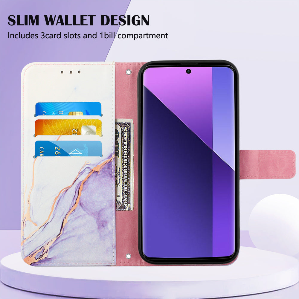 YB Pattern Printing Leather Series-6 For Xiaomi Redmi Note 13 Pro+ 5G Wallet Case Crossbody Phone Cover