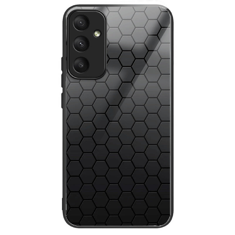 For Samsung Galaxy A05s 4G Drop-resistant Tempered Glass Phone Cover Pattern Printing Case