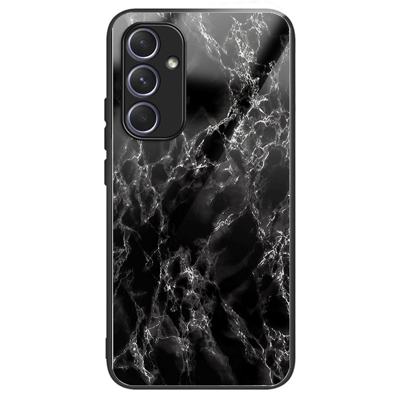 For Samsung Galaxy A54 5G Case Pattern Anti-Scratch Tempered Glass Phone Cover