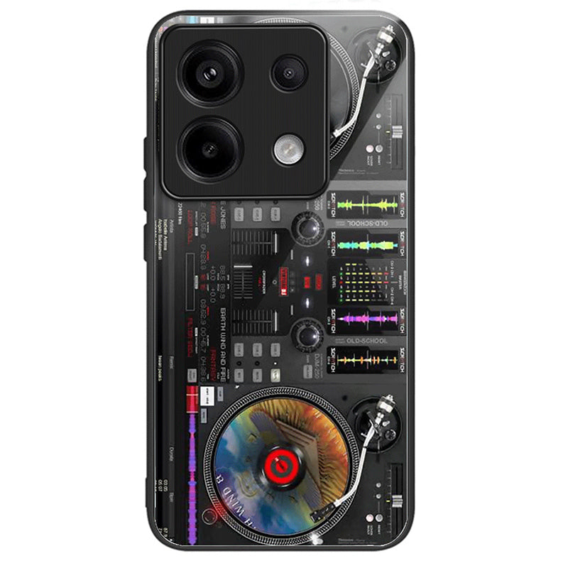 For Xiaomi Redmi Note 13 Pro 5G / Poco X6 5G Phone Case Pattern Printing Tempered Glass+TPU+PC Cover