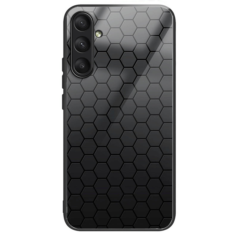 For Samsung Galaxy A24 4G (162.1 x 77.6 x 8.3mm) Tempered Glass Phone Cover Pattern Printing Anti-scratch Case