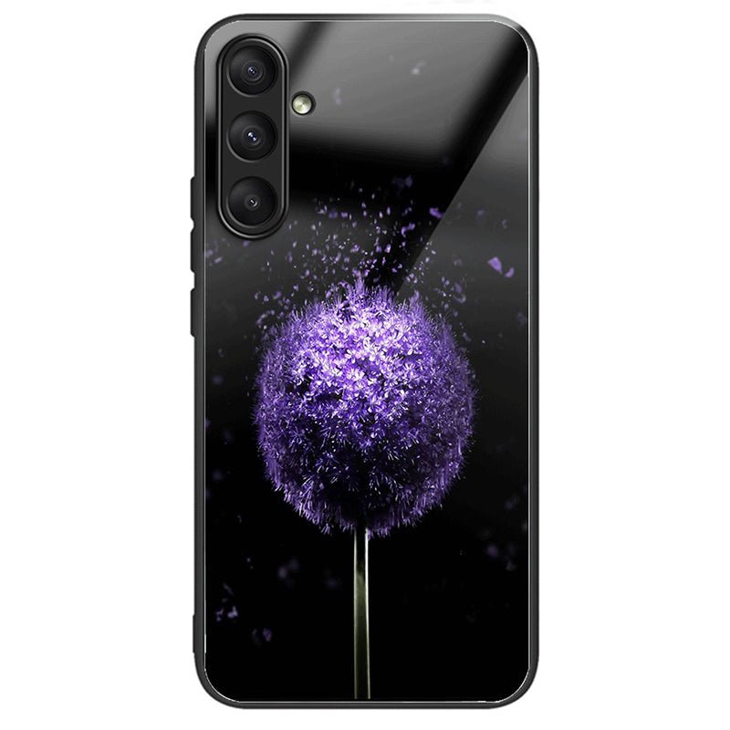 For Samsung Galaxy A24 4G (162.1 x 77.6 x 8.3mm) Tempered Glass Phone Cover Pattern Printing Anti-scratch Case