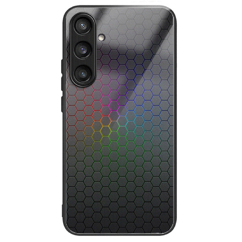 For Samsung Galaxy S24+ Phone Cover Tempered Glass Drop-proof Pattern Printing Case