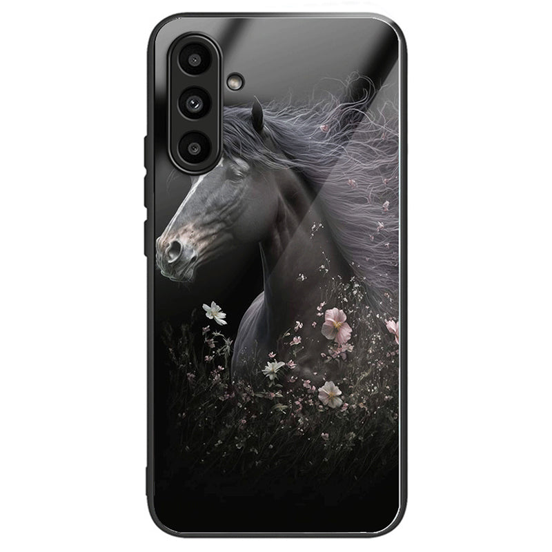 For Samsung Galaxy A14 4G / 5G Cover Anti-scratch Tempered Glass+TPU+PC Cell Phone Case