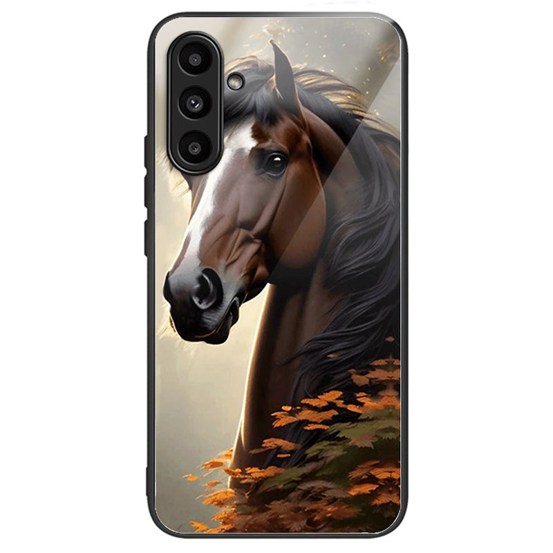 For Samsung Galaxy A14 4G / 5G Cover Anti-scratch Tempered Glass+TPU+PC Cell Phone Case