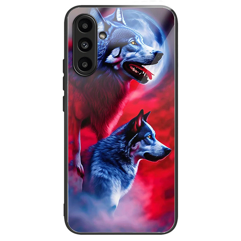 For Samsung Galaxy A14 4G / 5G Cover Anti-scratch Tempered Glass+TPU+PC Cell Phone Case