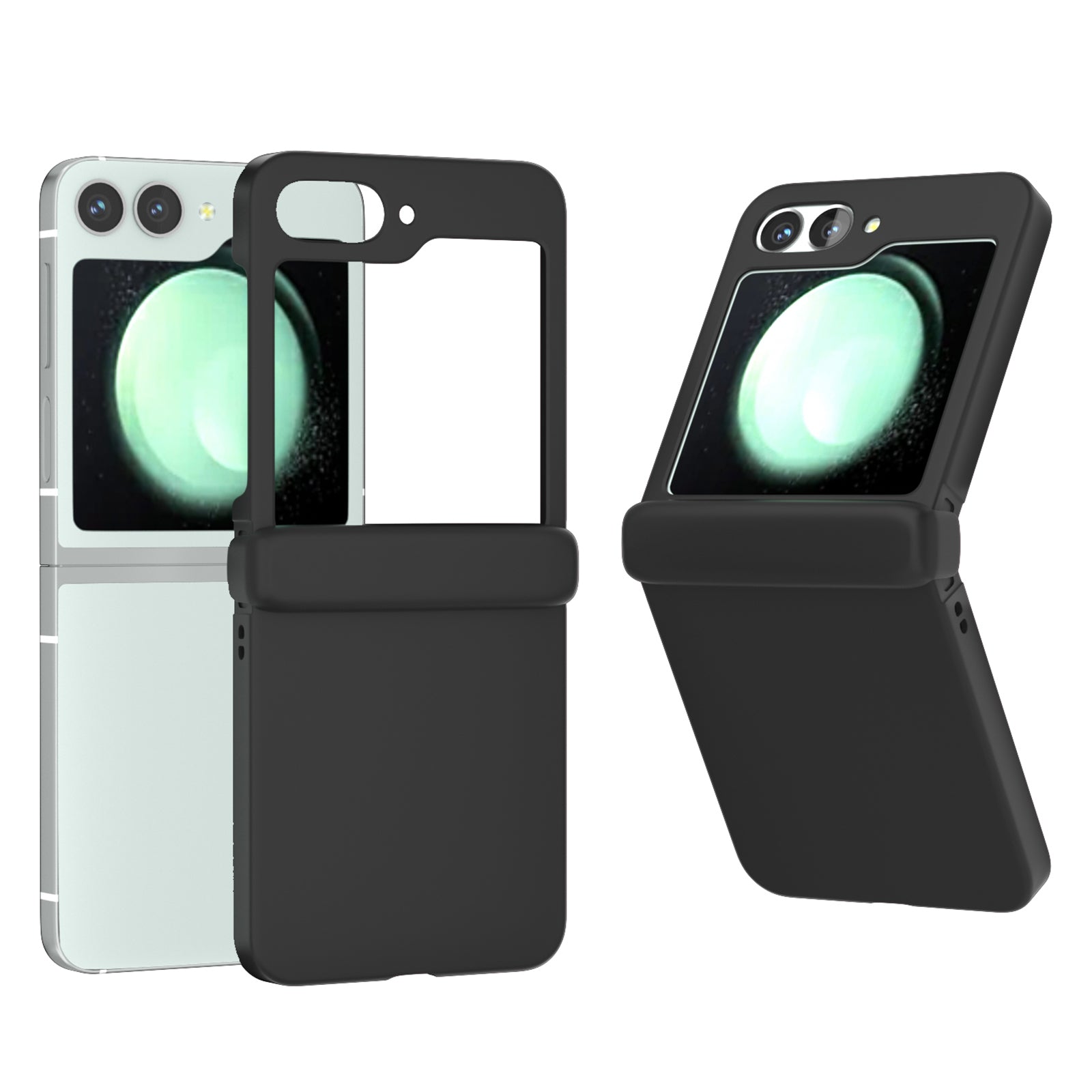 For Samsung Galaxy Z Flip6 5G Case Skin-touch PC Phone Cover with Hinge Protection