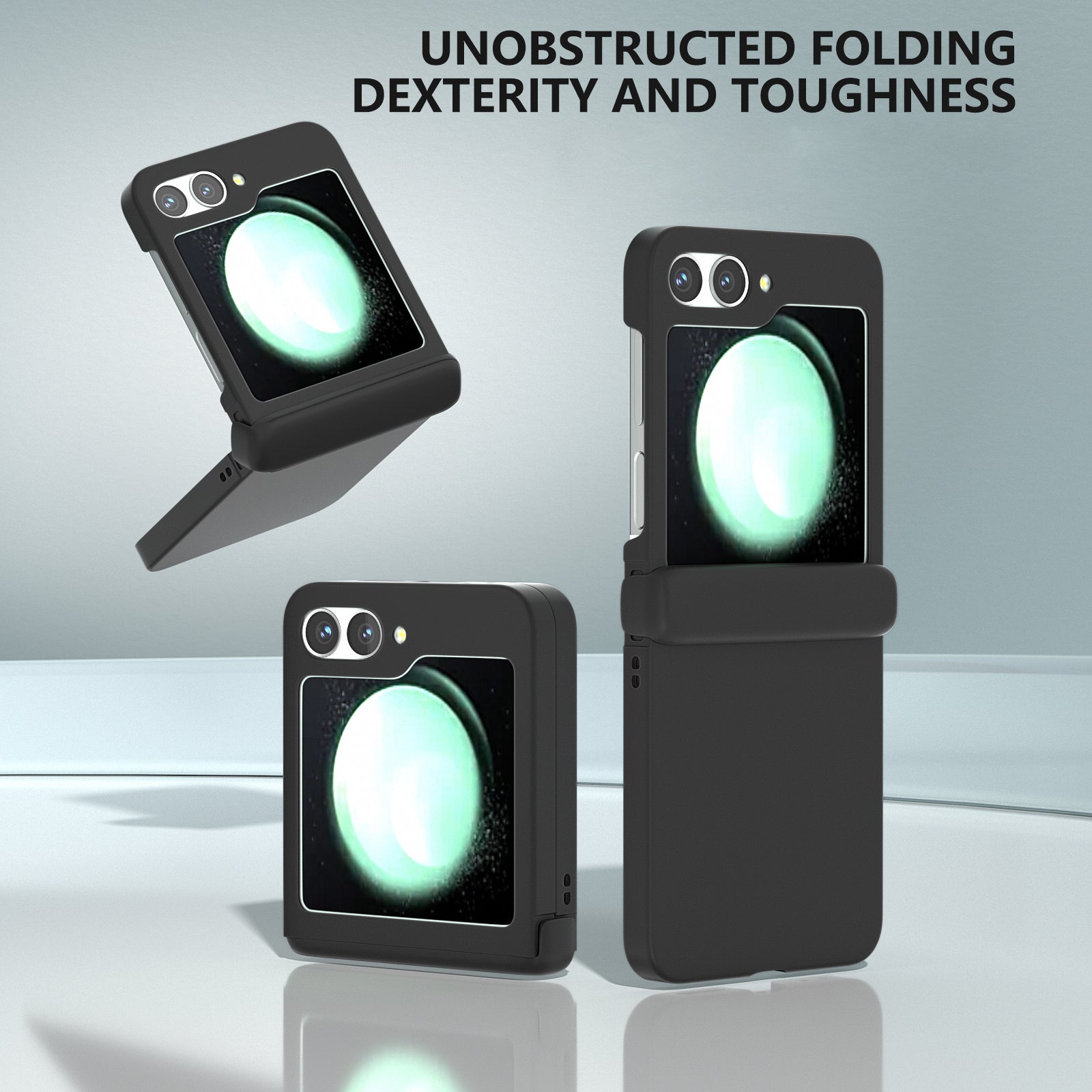 For Samsung Galaxy Z Flip6 5G Case Skin-touch PC Phone Cover with Hinge Protection