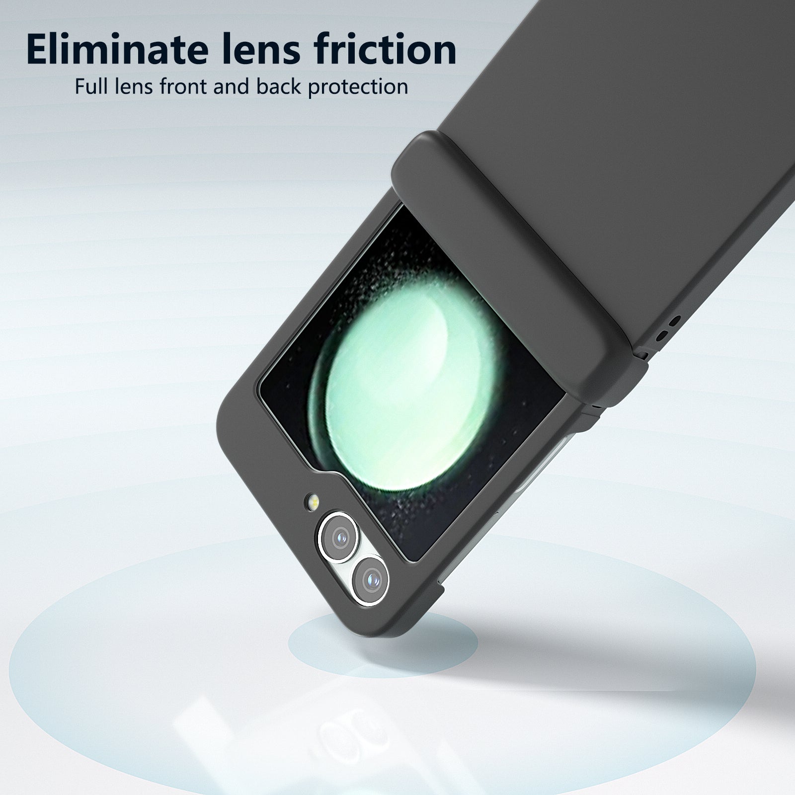 For Samsung Galaxy Z Flip6 5G Case Skin-touch PC Phone Cover with Hinge Protection