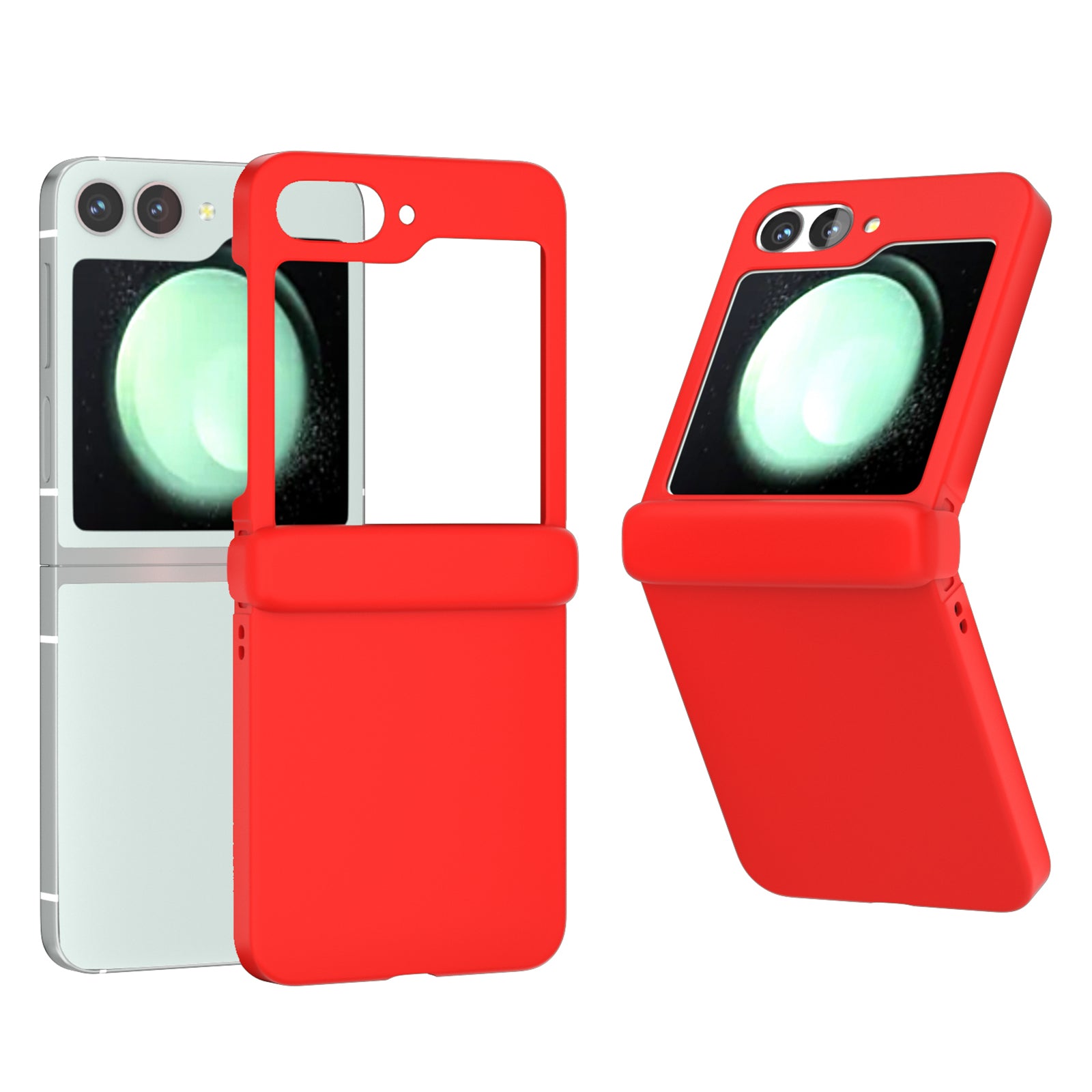 For Samsung Galaxy Z Flip6 5G Case Skin-touch PC Phone Cover with Hinge Protection